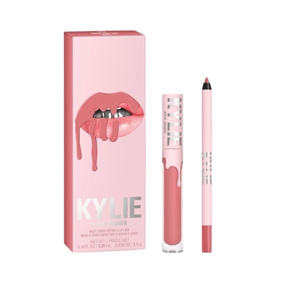 Kylie Cosmetics Other - 🆕💄KYLIE COSMETICS Matte Lip Kit - SNOW WAY BAE 302 Matte Liquid Lipstick liner